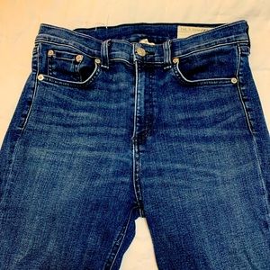 Rag and Bone high rise skinny jeans sz 28 (dark cuff) SUPER COMFY